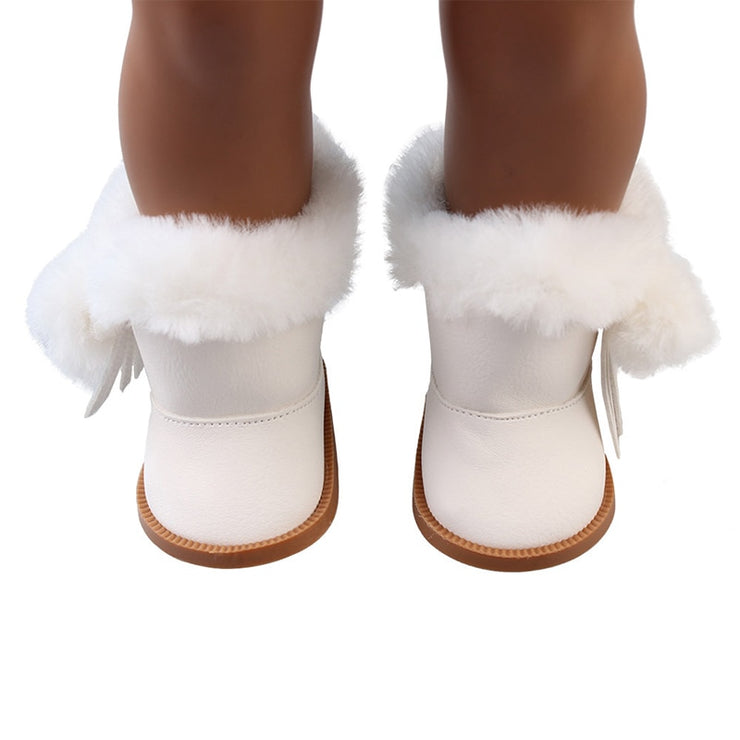 Snow Downy Ankle Boots For Baby Doll - Goodly Variety Store