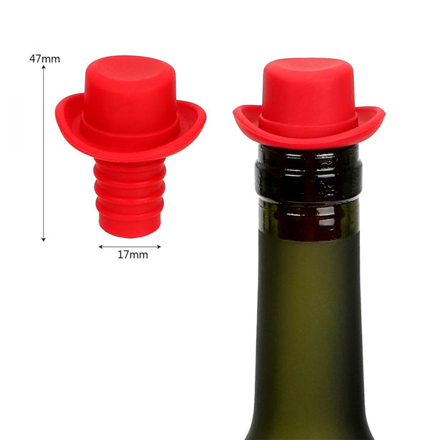 Formal Hat Beer Soda Cork Silicone Bottle Cap Cover - Goodly Variety Store