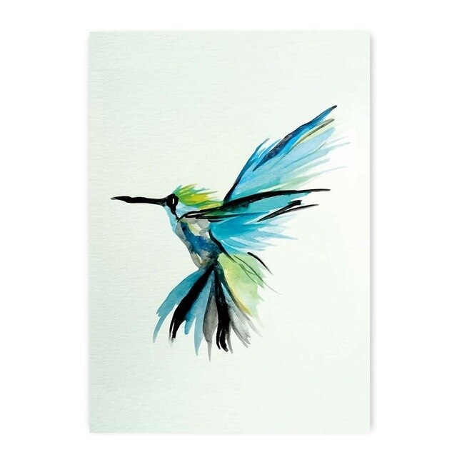 Modern Animal Bird Canvas Painting Poster - Goodly Variety Store