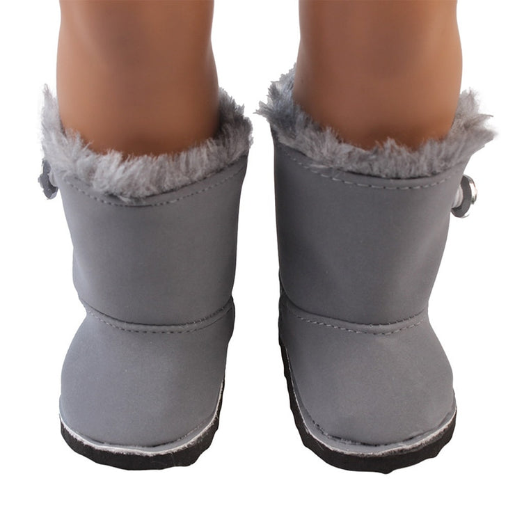 Snow Downy Ankle Boots For Baby Doll - Goodly Variety Store