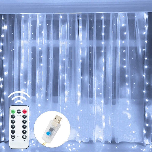 LED Window Curtain String Lights - Goodly Variety Store