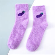 Women Fruit Fluffy Thermal Fuzzy Socks - Goodly Variety Store