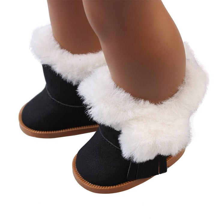 Snow Downy Ankle Boots For Baby Doll - Goodly Variety Store