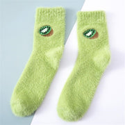 Women Fruit Fluffy Thermal Fuzzy Socks - Goodly Variety Store