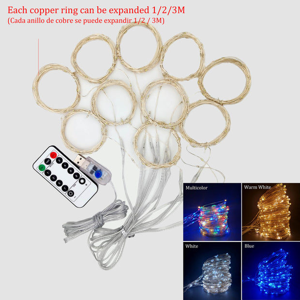 LED Curtain Fairy Lights For Christmas - Goodly Variety Store
