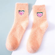 Women Fruit Fluffy Thermal Fuzzy Socks - Goodly Variety Store