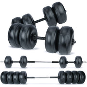 Travel Fitness Water-filled Dumbbell Barbell Set - Goodly Variety Store