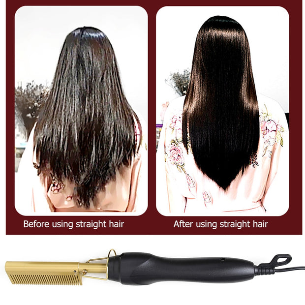 2 in 1 Hair Straightener Straightening Styling Tool - Goodly Variety Store