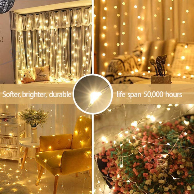 LED Window Curtain String Lights - Goodly Variety Store