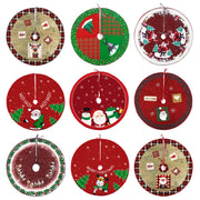 Christmas Tree Skirt Exquisite Santa Snowman - Goodly Variety Store