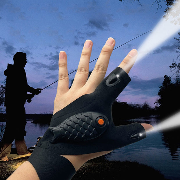 Rechargeable Fingerless LED Lighting Gloves - Goodly Variety Store