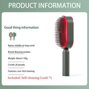 One-Key Self Cleaning Massage Hair Brush - Goodly Variety Store