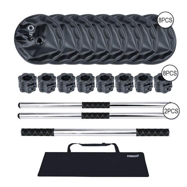 Travel Fitness Water-filled Dumbbell Barbell Set - Goodly Variety Store