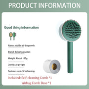 One-Key Self Cleaning Massage Hair Brush - Goodly Variety Store