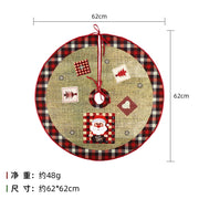 Christmas Tree Skirt Exquisite Santa Snowman - Goodly Variety Store