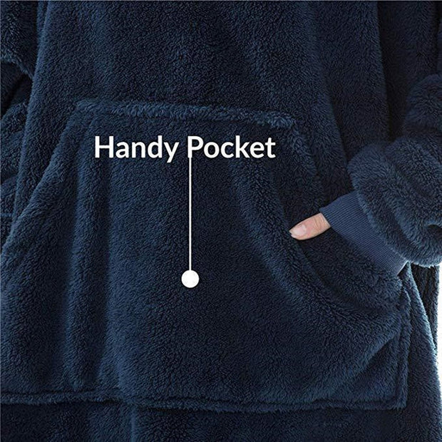 Women Oversized Fleece Blanket With Sleeves - Goodly Variety Store