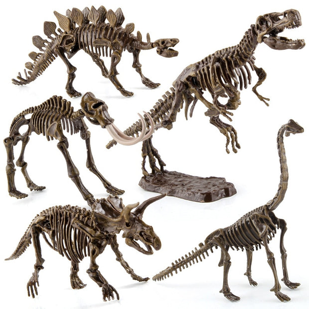 Dinosaur Fossil Excavation Kits Children Figure Skeleton Model Gift - Goodly Variety Store