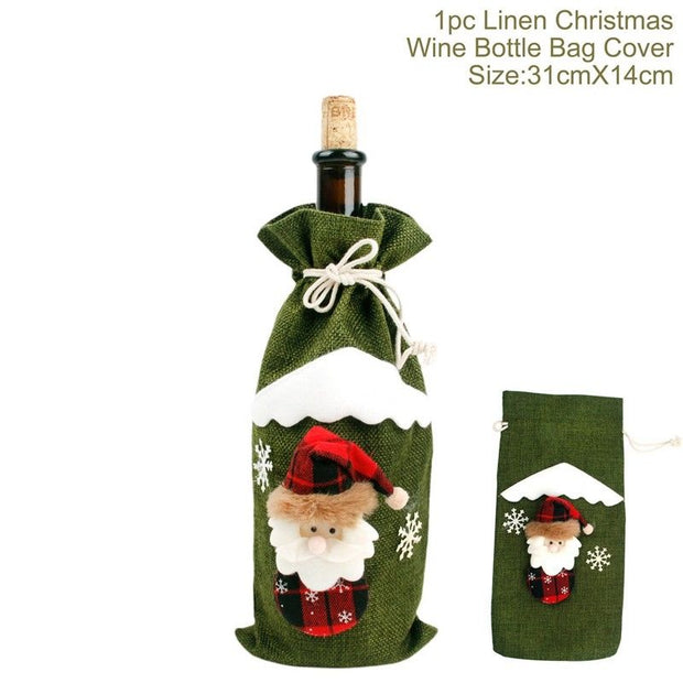 Creative Christmas Wine Bottle Set - Goodly Variety Store