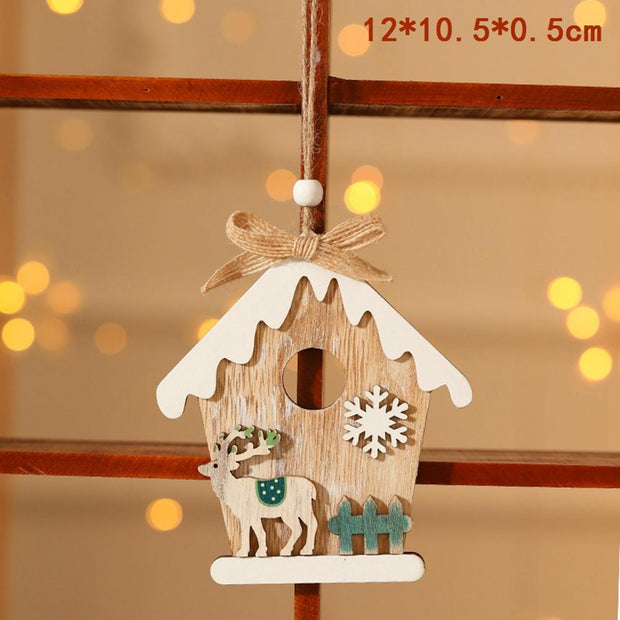 Wooden Christmas Door Hanging Oranments - Goodly Variety Store