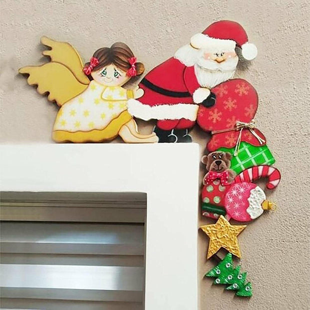 Wooden Christmas Door Hanging Oranments - Goodly Variety Store