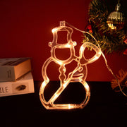 Christmas LED Light Snowflake Santa Sucker Lamp - Goodly Variety Store