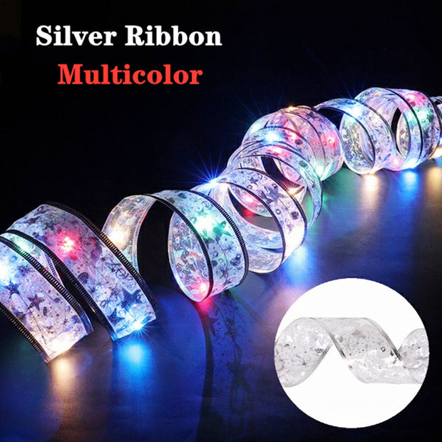 Christmas Ribbon Fairy Light Christmas Decoration - Goodly Variety Store