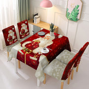 Waterproof and Antifouling Creative Santa Print Tablecloth - Goodly Variety Store