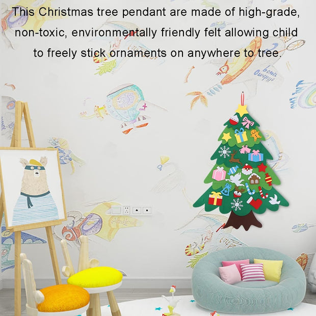 Kids DIY Felt Christmas Tree With Ornaments - Goodly Variety Store