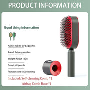 One-Key Self Cleaning Massage Hair Brush - Goodly Variety Store