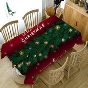 Waterproof and Antifouling Creative Santa Print Tablecloth - Goodly Variety Store